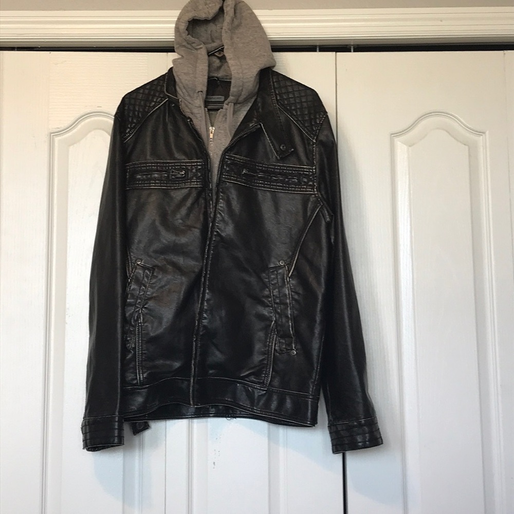Men’s BKE leather Jackie / hoodie